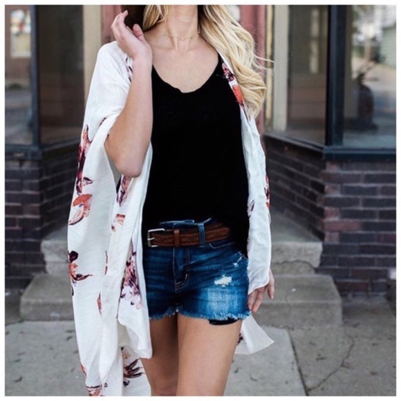 1DAY.SALE! LAST1// New Boho Floral Kimono - Picture 3 of 7